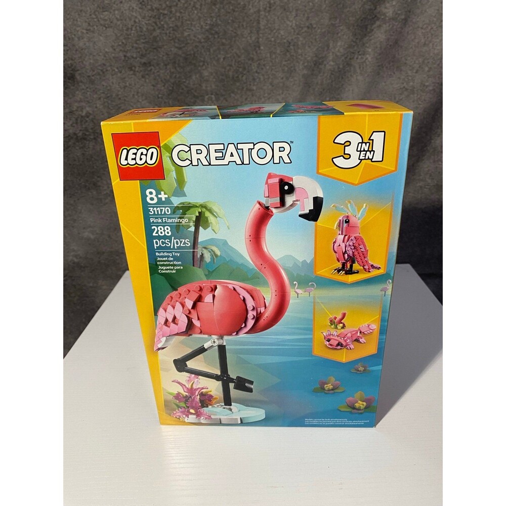 LEGO Creator 3 in 1 Wild Animals Pink Flamingo Set 31170 - New Sealed 288 Pcs